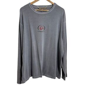 VTG 90s Gramicci Long Sleeve Graphic T Shirt Mens XXL Gray Faded Distressed